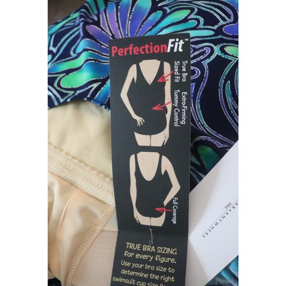 NWT Roxanne Classics V-Neck Sarong Bra Sized Swimsuit Size 16 40D - Picture 12 of 14